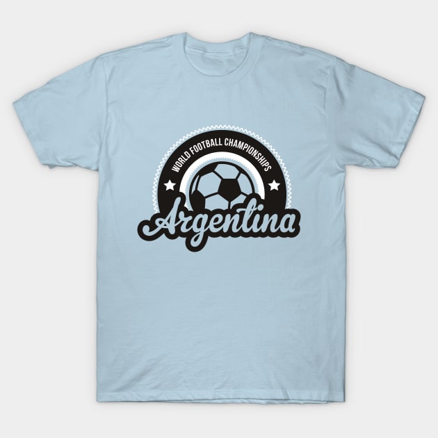 Argentina Sunrise World Football Championship 2018 T-Shirt by Rebus28